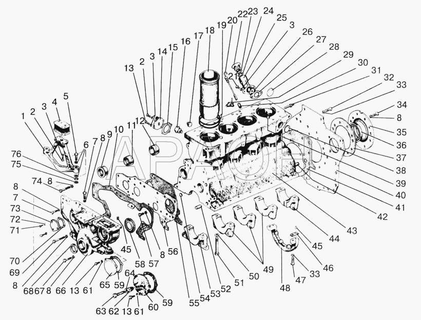 Механизмы двигателя МТЗ-922